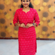 Handloom Ikkat Cotton with Lining - HIK 0003