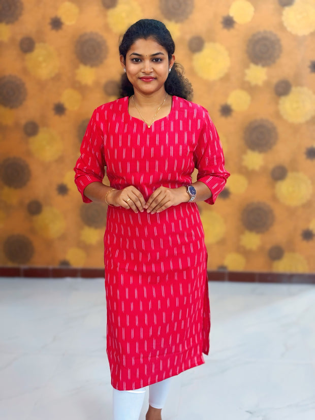 Handloom Ikkat Cotton with Lining - HIK 0003