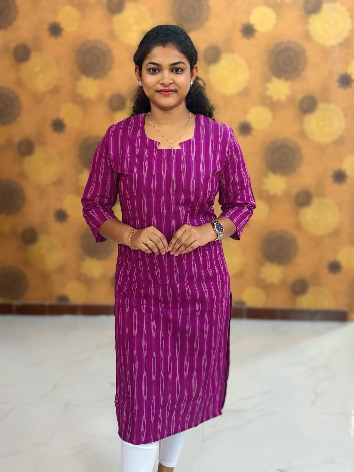 Handloom Ikkat Cotton with Lining - HIK 0002