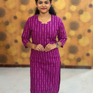 Handloom Ikkat Cotton with Lining - HIK 0002