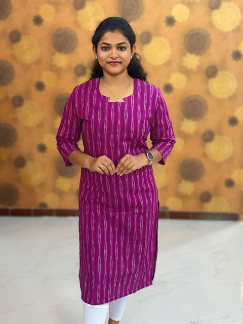 Handloom Ikkat Cotton with Lining - HIK 0002