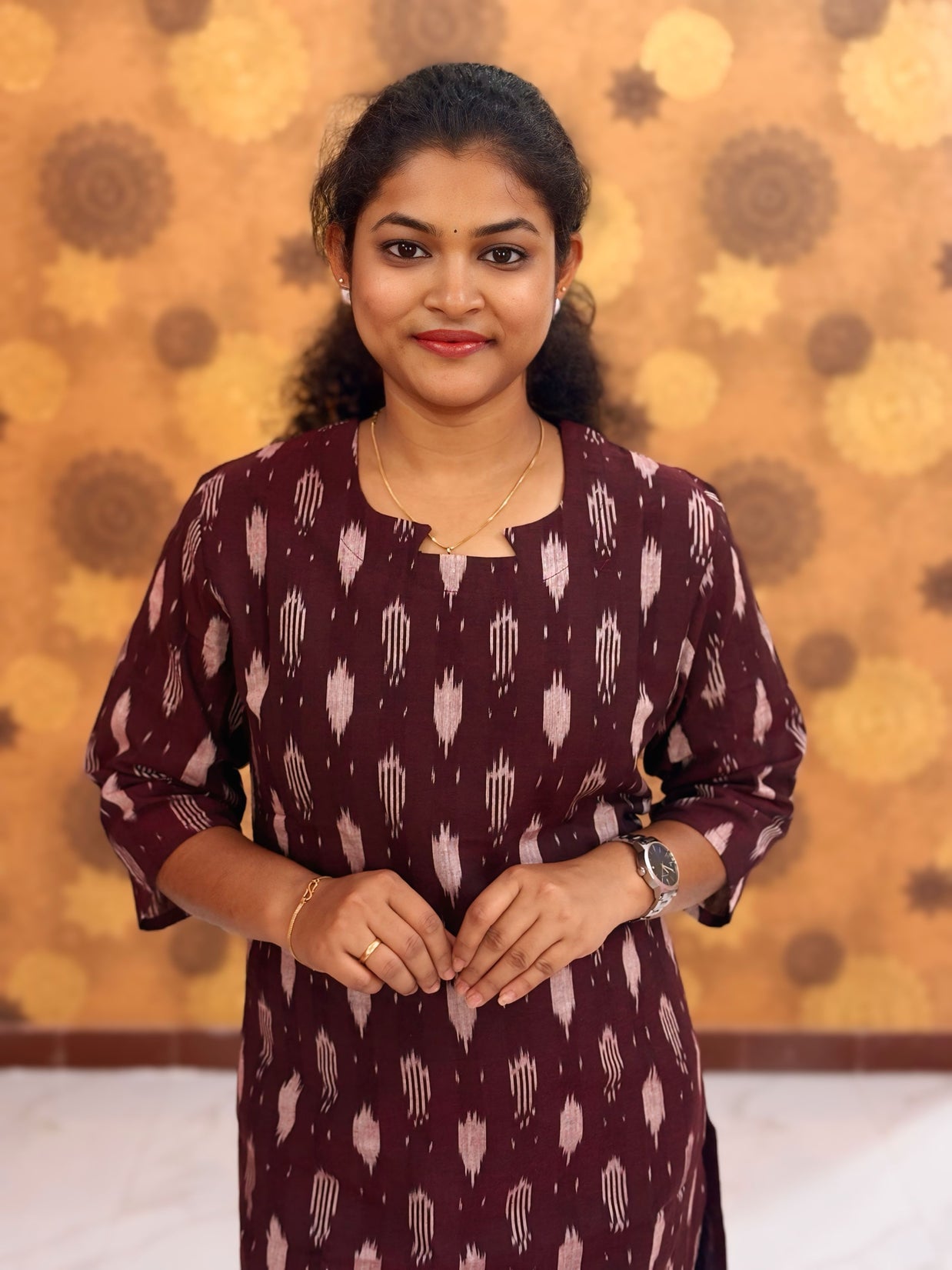 Handloom Ikkat Cotton with Lining - HIK 0001