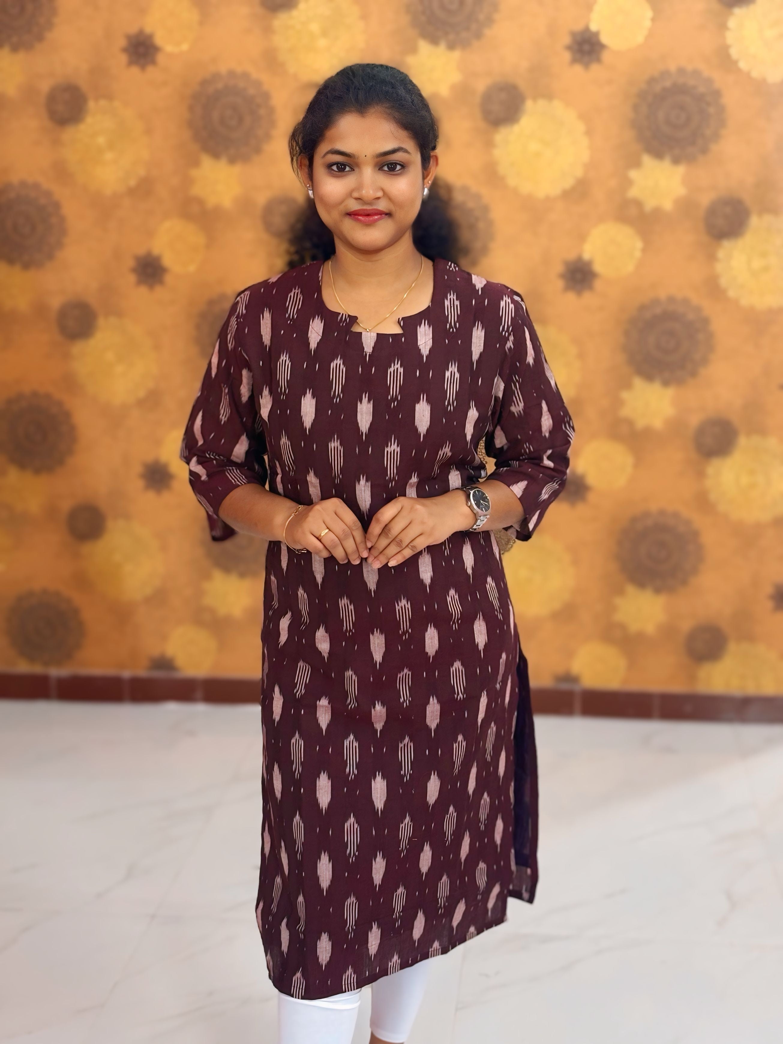 Handloom Ikkat Cotton with Lining - HIK 0001