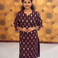 Handloom Ikkat Cotton with Lining - HIK 0001