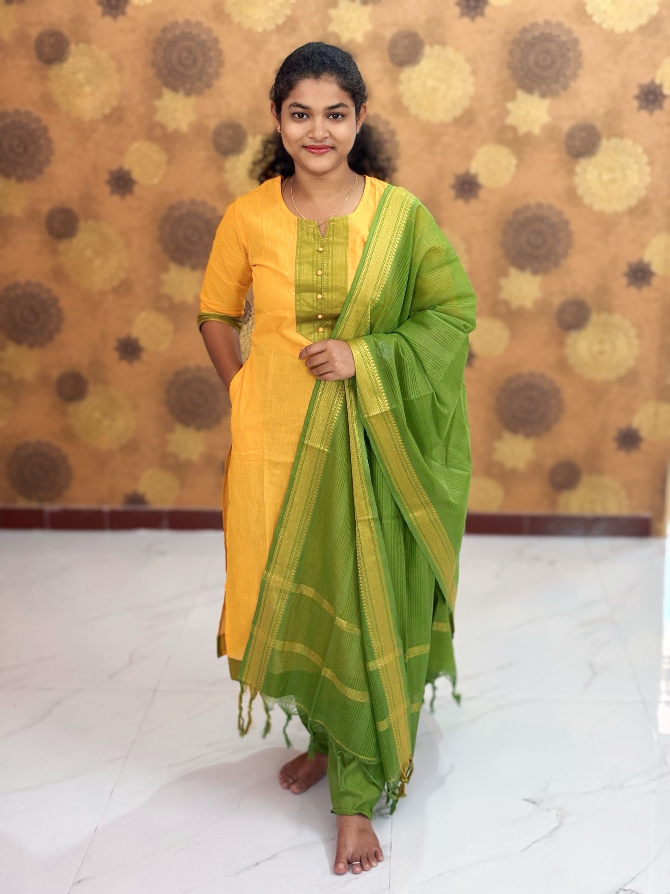 Mangalagiri Cotton Salwar Set - MCS 1125