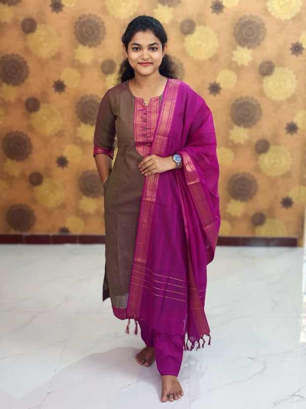 Mangalagiri Cotton Salwar Set - MCS 1127