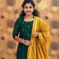 Premium Raw Silk Salwar Set with Lining & Silk Dupatta - RSK 1128