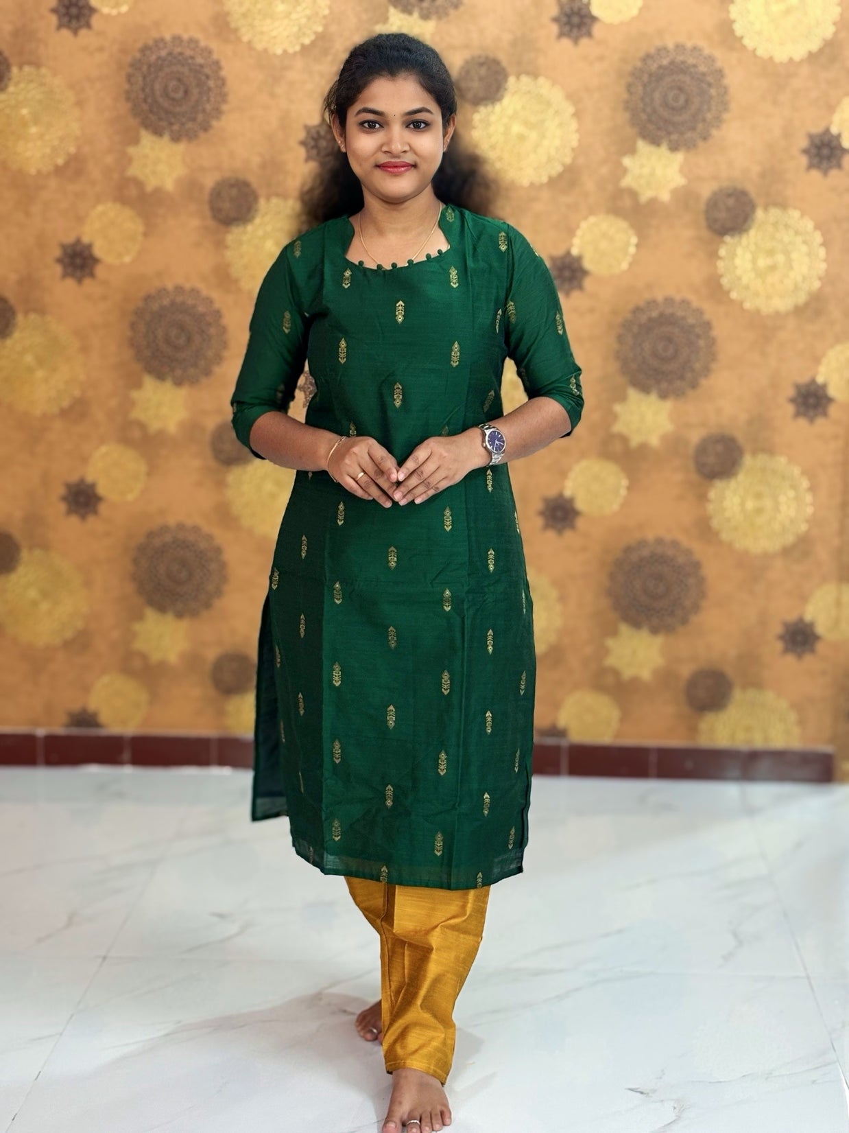 Premium Raw Silk Salwar Set with Lining & Silk Dupatta - RSK 1128