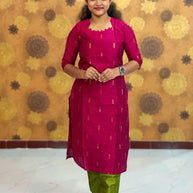 Premium Raw Silk Salwar Set with Lining & Silk Dupatta - RSK 1132