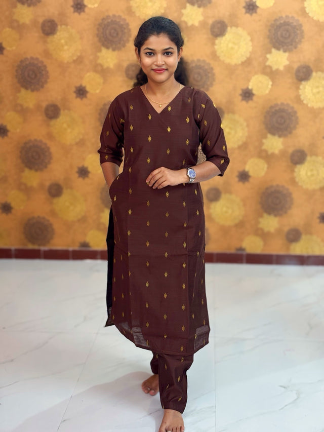 Premium Raw Silk Co ord set with Lining & Pocket -  RSC 1126