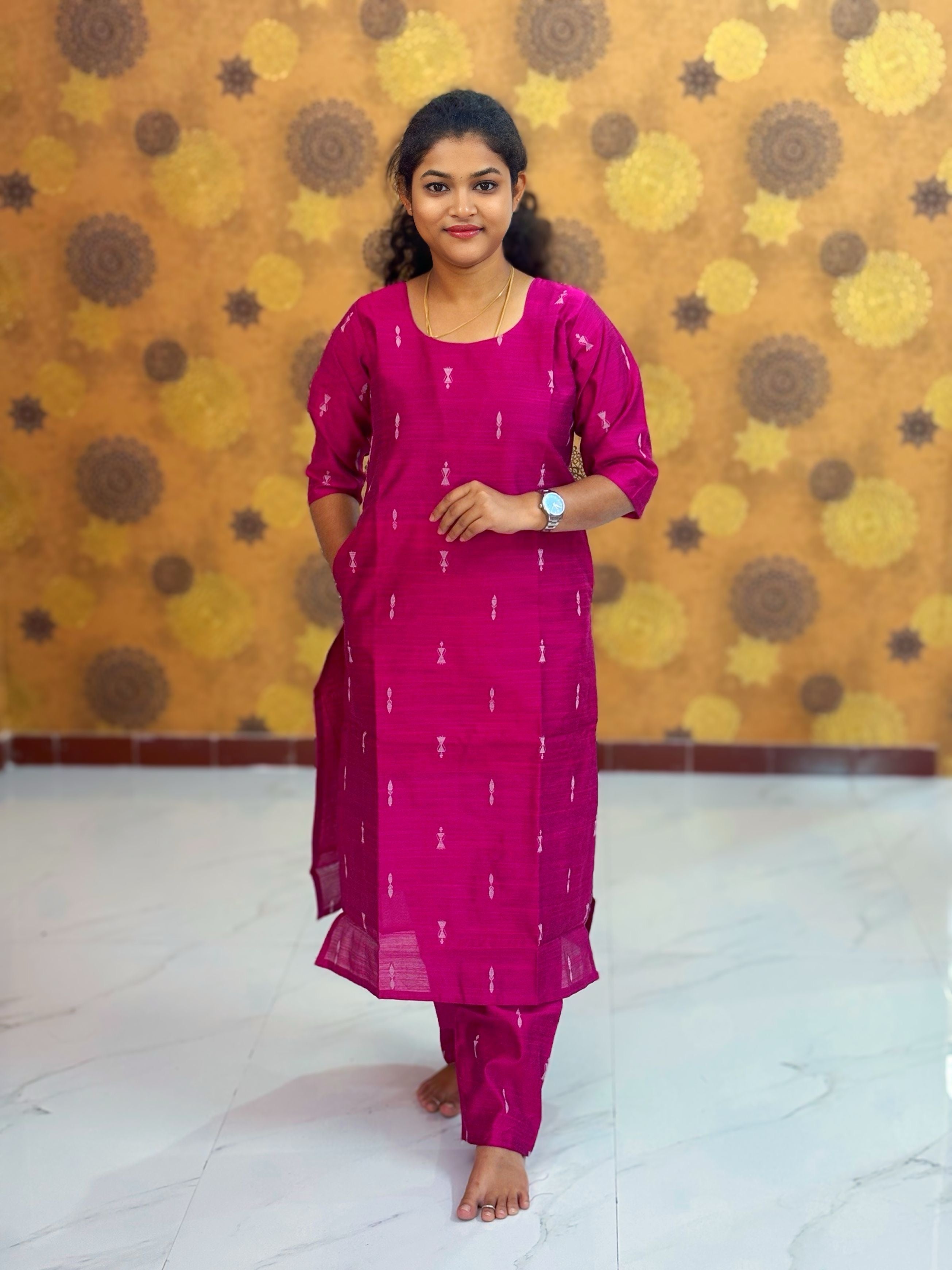 Premium Raw Silk Co ord set with Lining & Pocket -  RSC 1129