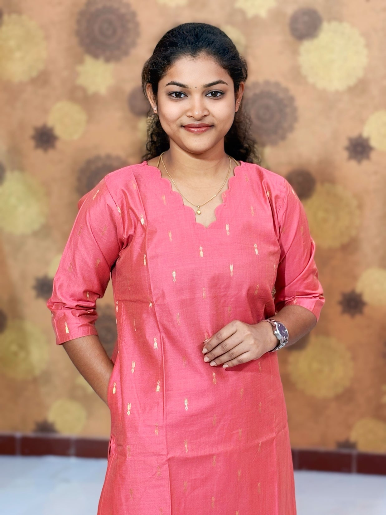 Premium Butter Silk Salwar Set with Lining & Kalamkari Dupatta - PCR 1151