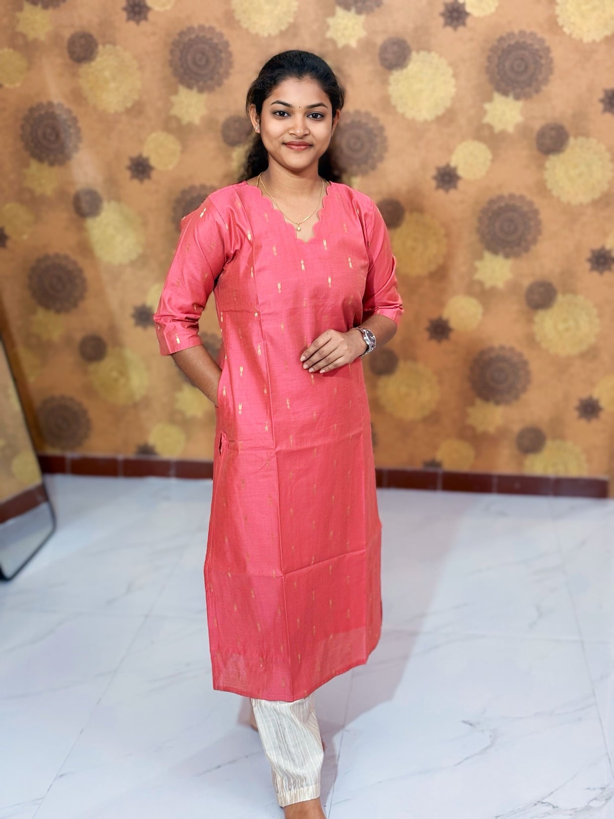 Premium Butter Silk Salwar Set with Lining & Kalamkari Dupatta - PCR 1151