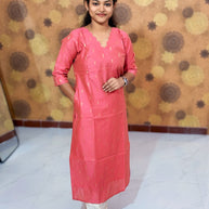 Premium Butter Silk Salwar Set with Lining & Kalamkari Dupatta - PCR 1151