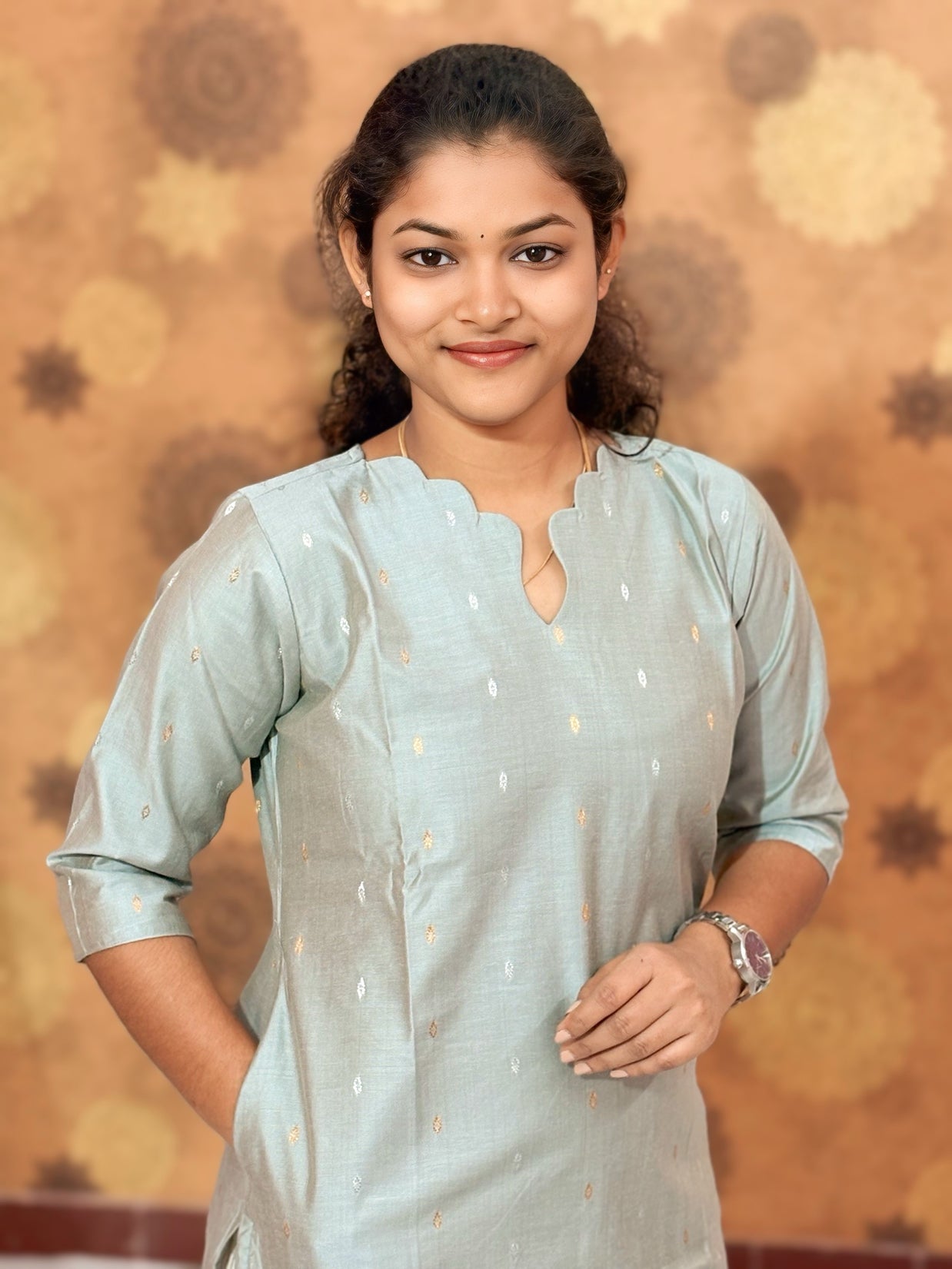 Premium Butter Silk Salwar Set with Lining & Kalamkari Dupatta - PCR 1153