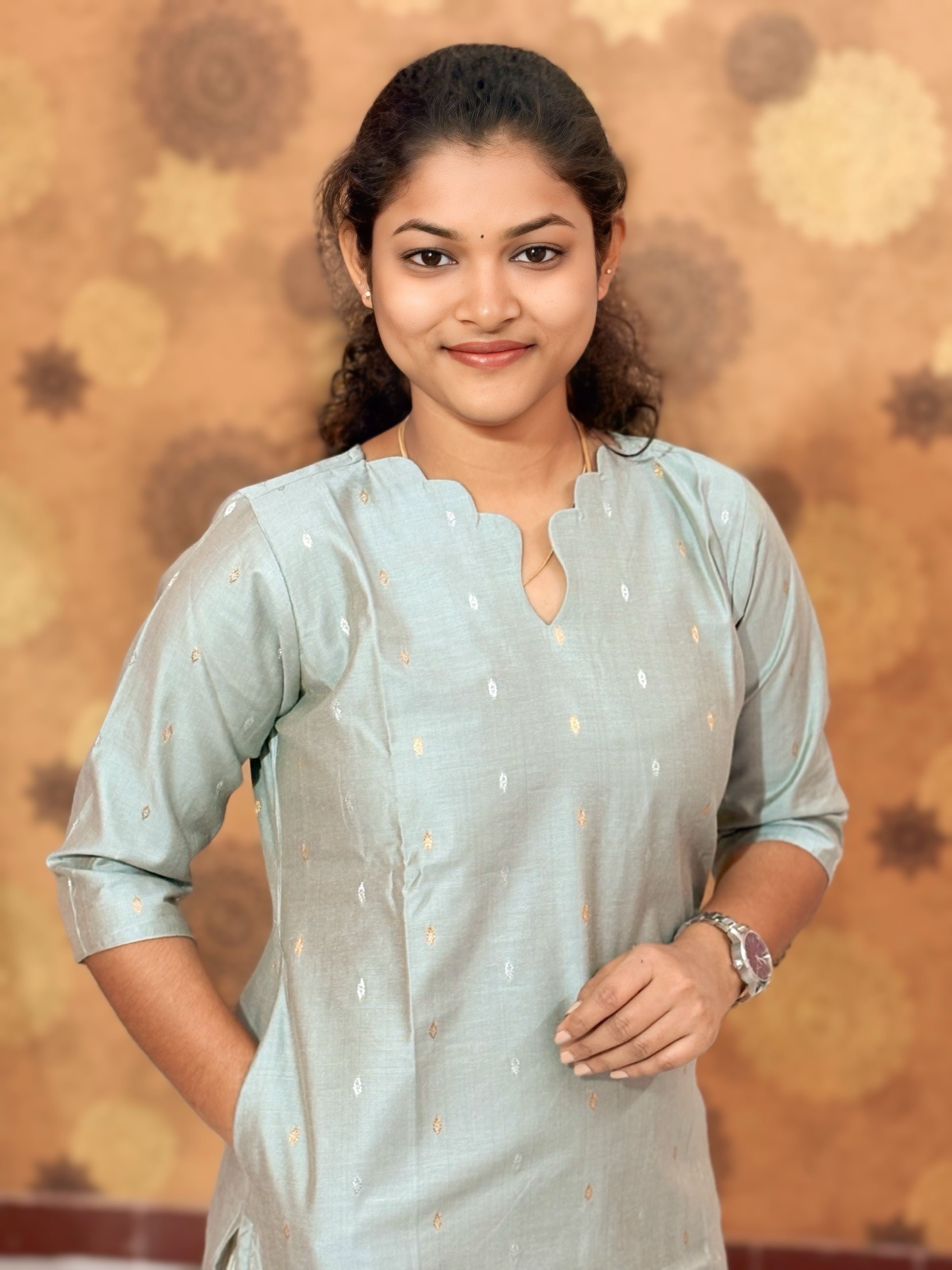 Premium Butter Silk Salwar Set with Lining & Kalamkari Dupatta - PCR 1153