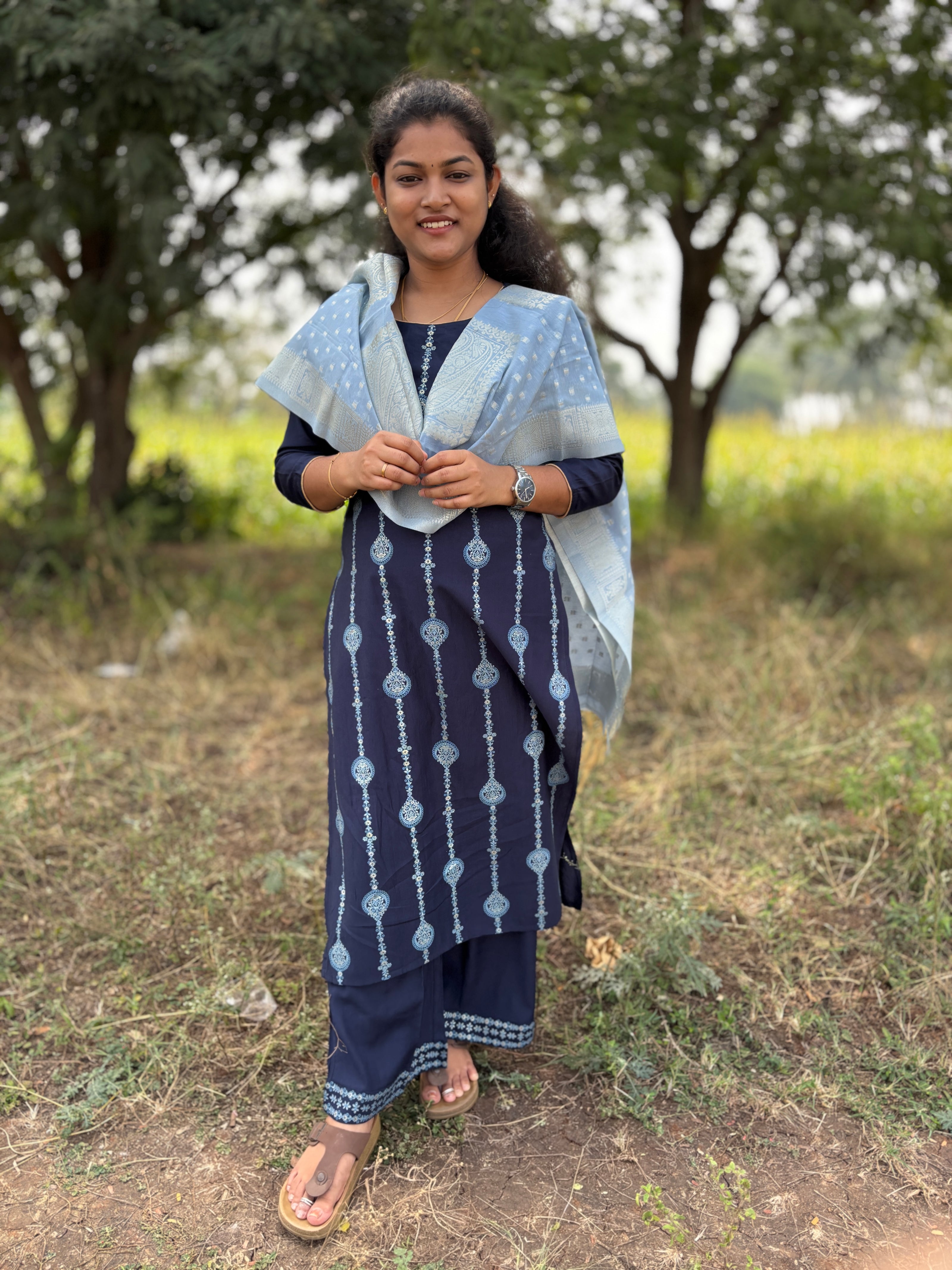 Kurta Palazzo set With Dupatta - PSD 1121