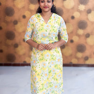 Premium Soft Linen Kurtis - 0001