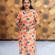 Premium Soft Linen Kurtis - 0004