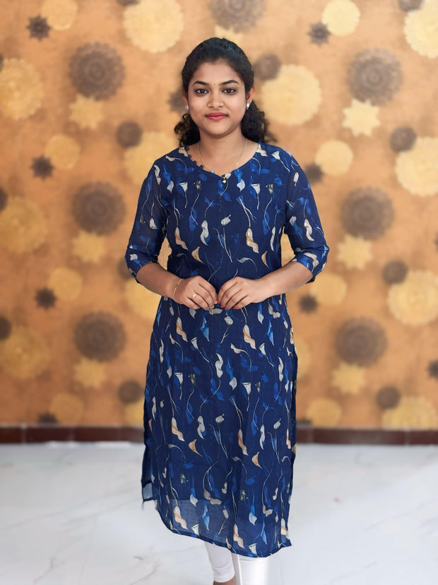 Premium Soft Linen Kurtis - 0005